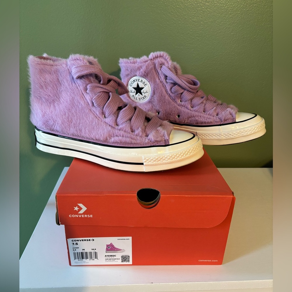 Converse All Star High Top Sneakers in Lavender Purple